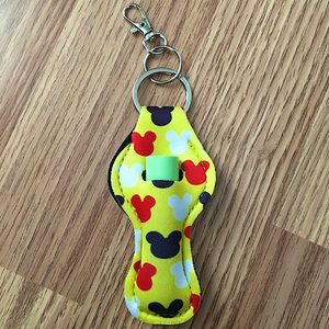Mickey Mouse Lip Balm Holder Keychain